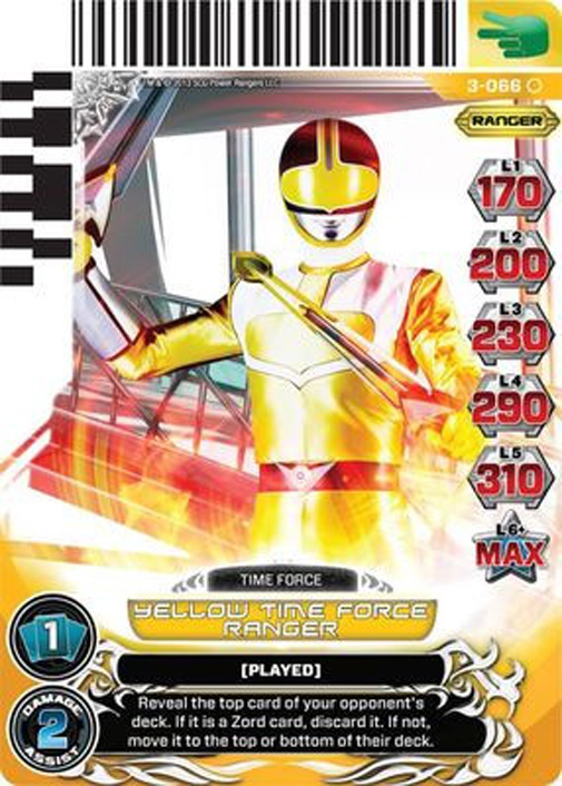 Yellow Time Force Ranger 066